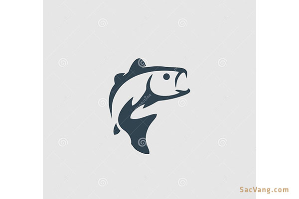 Mẫu Logo Cá Hồi Đẹp