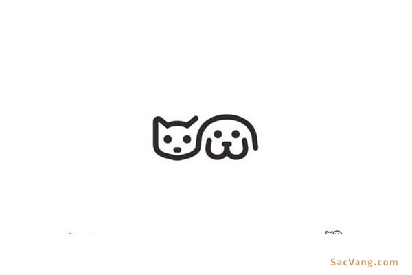 Mẫu Logo Chó Mèo Đẹp